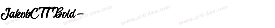 JakobCTT Bold字体转换